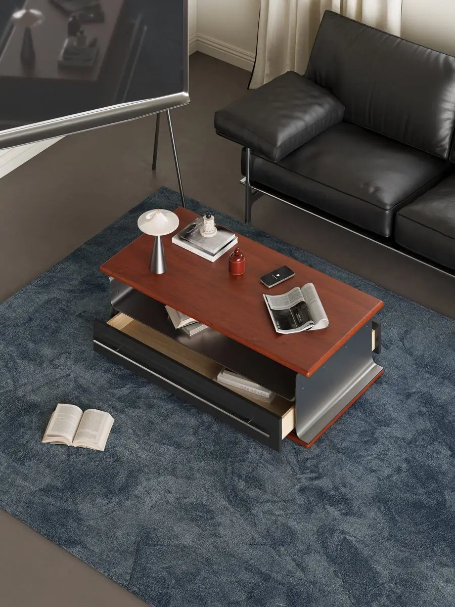 Final wide perspective of the Bauhaus-inspired table