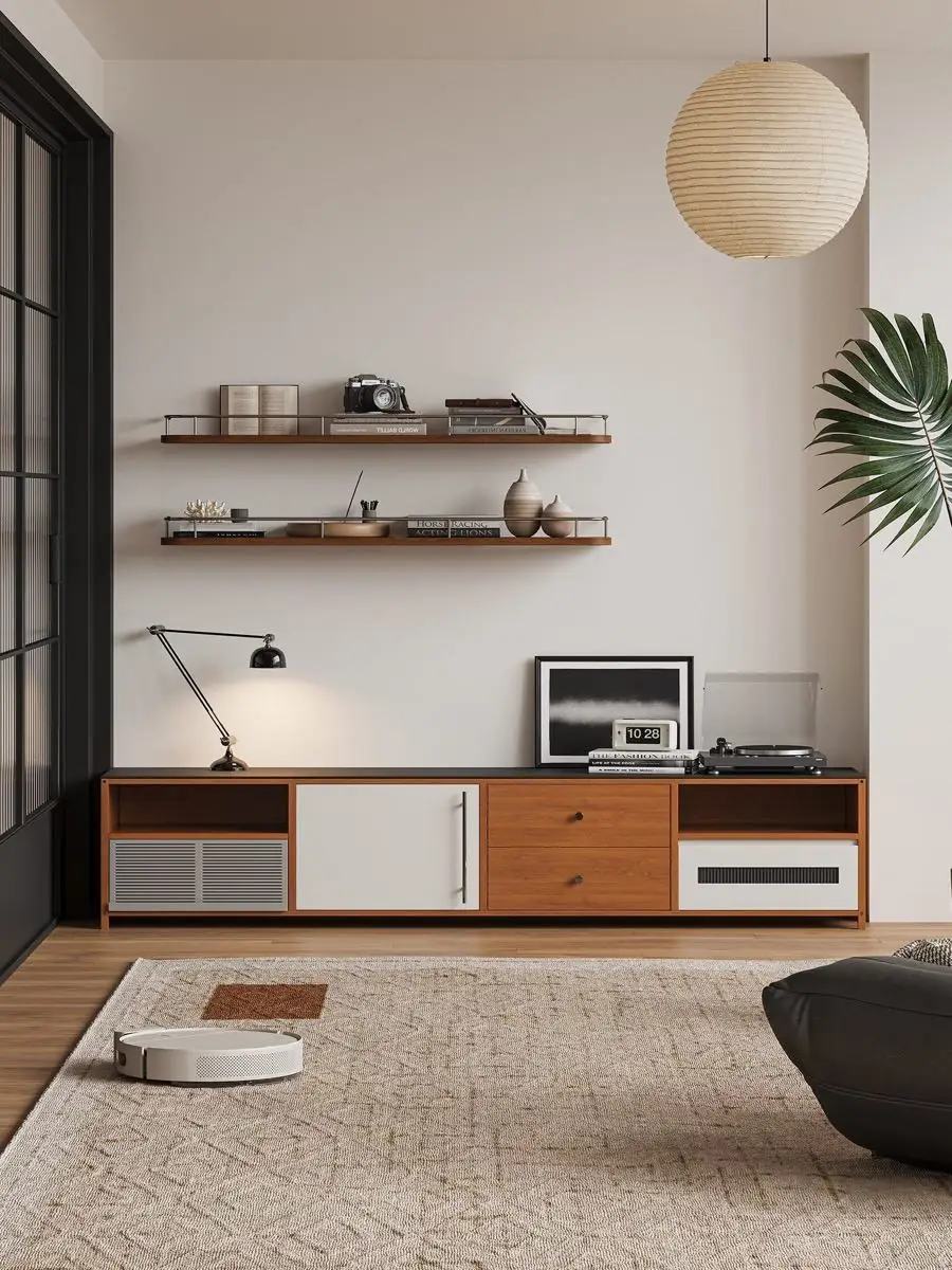 Alternate living room composition featuring the media console